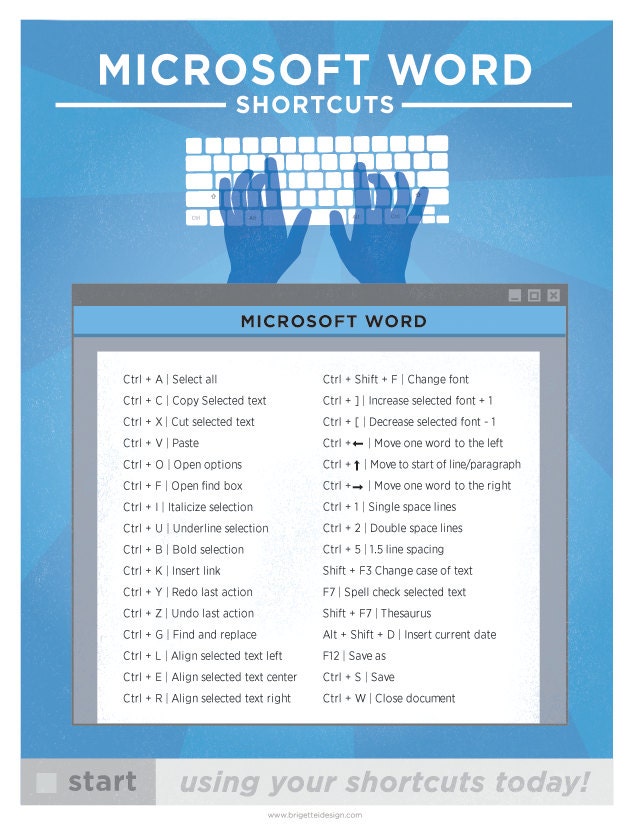 create shortcuts in word for mac